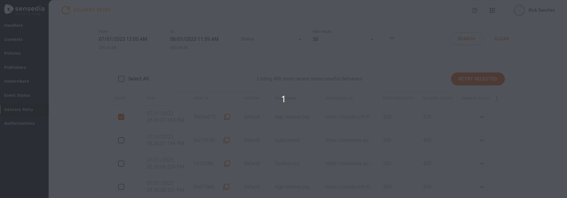 Delivery Retry