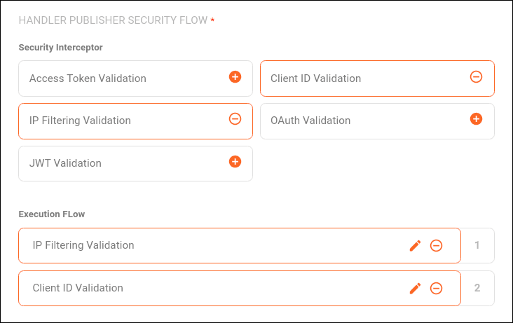 Policy Configuration: Security Section